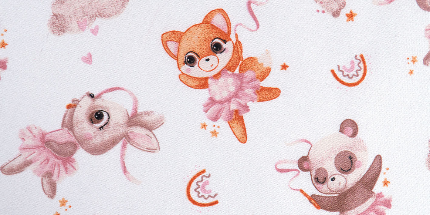 prześcieradło 80x160 misie baletnica